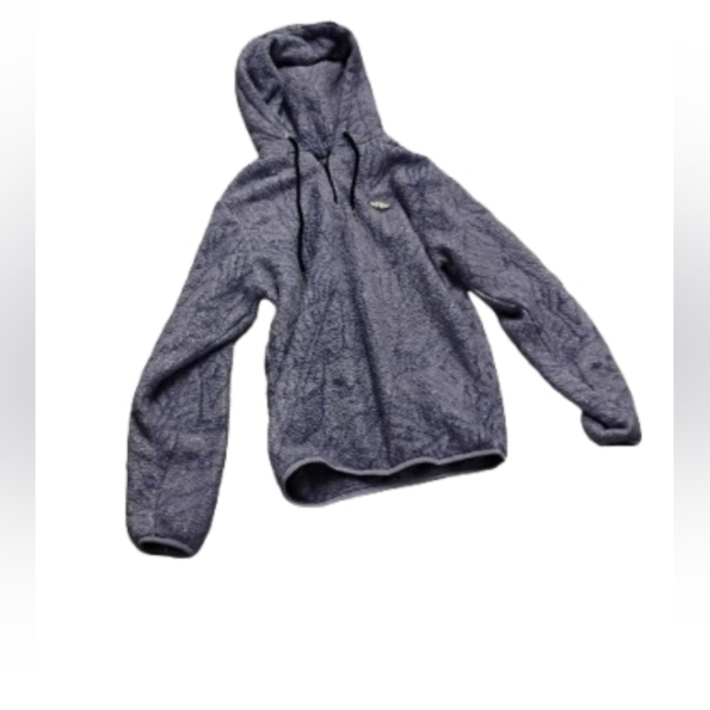 RIPNDIP Purple Fuzzy Zip Pullover Hoodie Sweatshirt Sz S